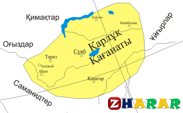 Түрік қағанаты карта