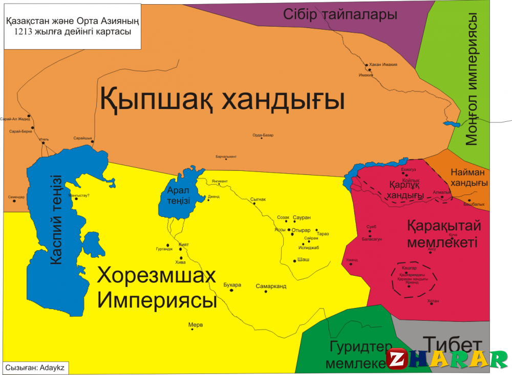 Карта бойынша аудан өлшемін алудың кең қолданылатын ең қарапайым жолы