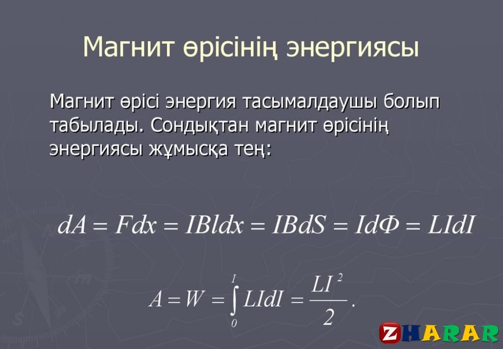 Магнит өрісінің энергиясы презентация