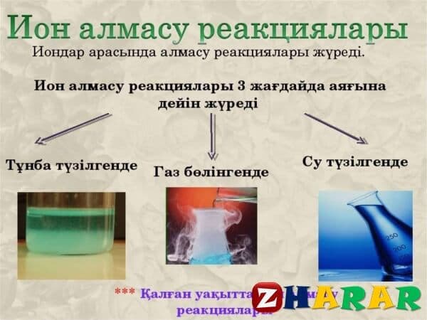 Практикалық жұмыс 9 сынып химия