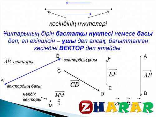 Вектор ұғымы 1-сабақ (Геометрия, 9 сынып, I тоқсан)